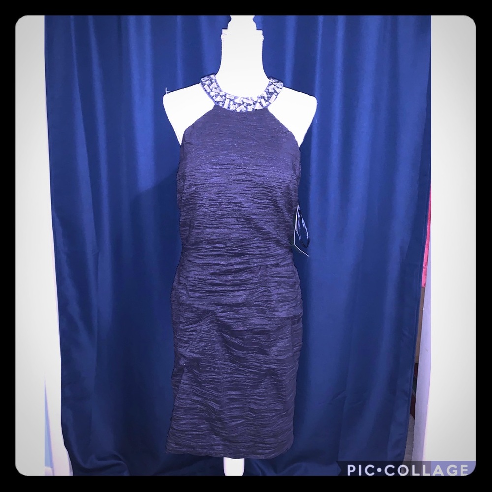 NWT Navy Jackie Jon Special Occasion Dress